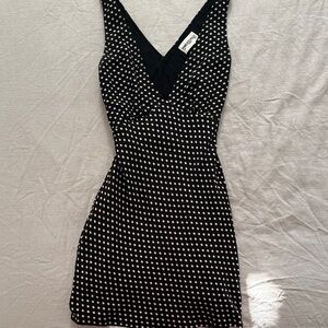 Princess Polly Black and White Mini Dress
